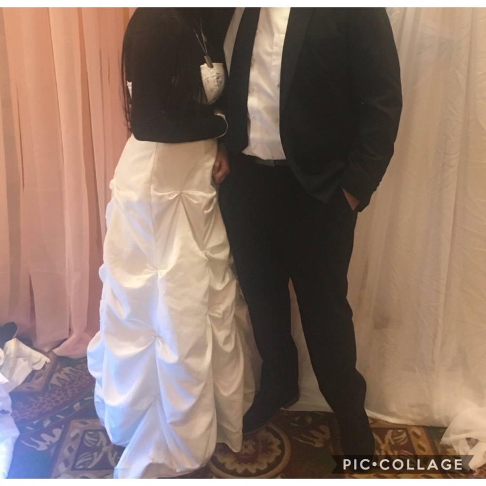 White Ruffled Dress